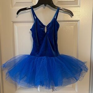 Royal Blue Kids Dance Tutu with Arm Tops